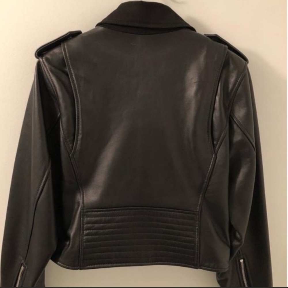 BCBGMAXAZRIA Aubree lamb leather jacket ❤️ - Picture 5 of 6
